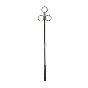 18" x 7/16" Balling Gun with Chrome Plated Head