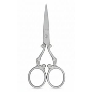 Ornate Stainless Precision Embroidery Scissors Symmetrical Grip