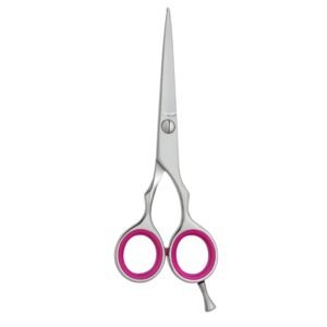 Pink Grip Hair Dressing Scissors