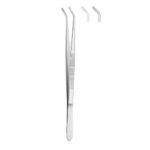 Angled Multi-View Cotton & Dressing Tweezers