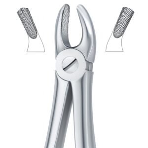 Cross Grip Serrated Dental Forceps