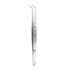 Curved Polished Grip Cotton & Dressing Tweezers