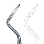 Curved Probe Root Elevator with Slim Handle