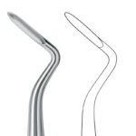 Curved Scaler-Style Root Elevator with Ergonomic Handle