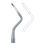 Curved Scaler-Style Root Elevator with Slim Handle