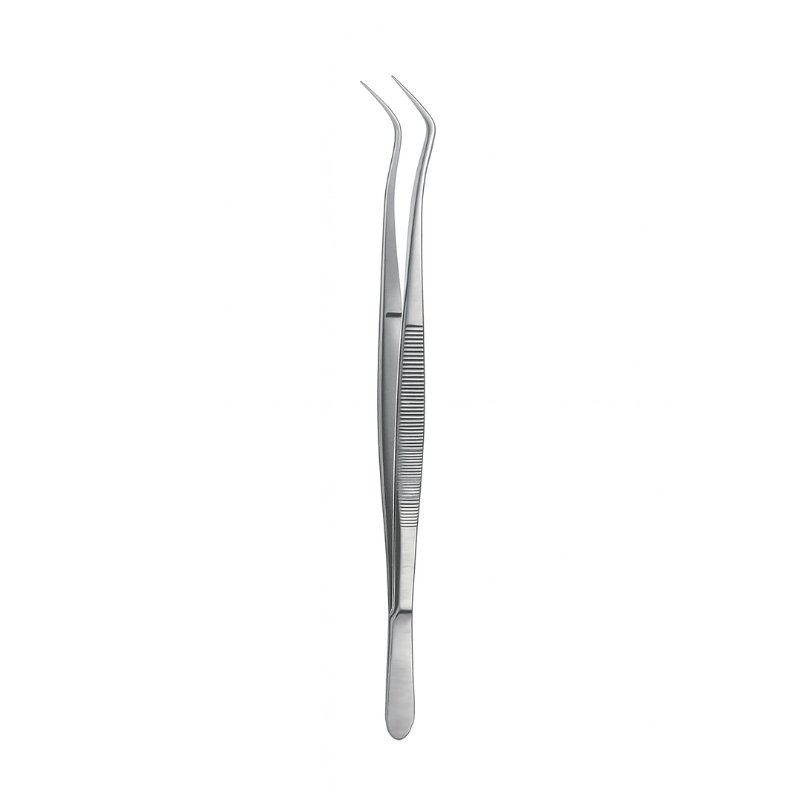 Curved Stainless Steel Cotton & Dressing Tweezers Curved Stainless Steel Cotton & Dressing Tweezers