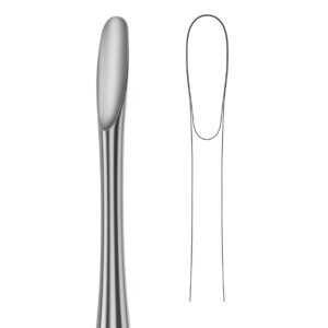 Looped Root Elevator with Curved Blade