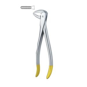 Yellow Axis Grip Dental Forceps