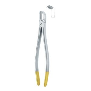 Yellow Contour Grip Dental Forceps