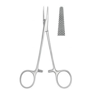 Crosshatched Short Jaw Needle Holder