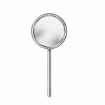 Knurled Grip Mirror Handle