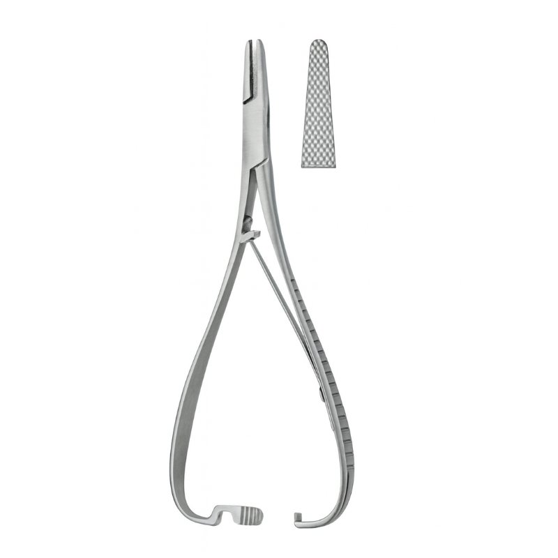 Textured Short Jaw Needle Holder