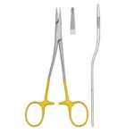 Tungsten Carbide Needle Holder with Curved Needle