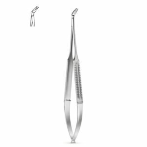 Angled Micro Needle Forceps