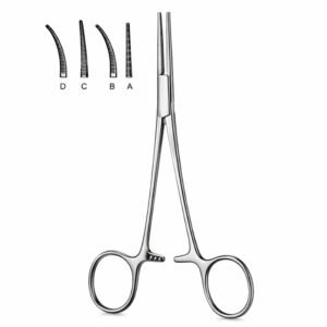 Angled Serrated Haemostatic Forceps
