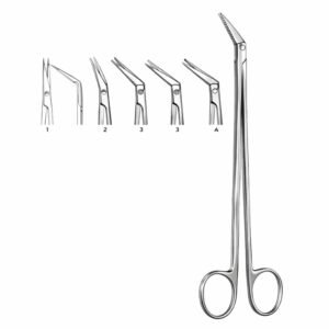Angled Serrated Surgical Forceps