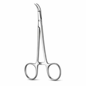Curved Locking Surgical Forceps