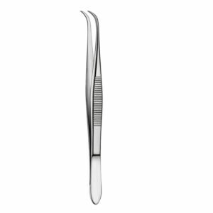 Curved Narrow Tissue Forceps