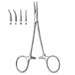 Curved Serrated Haemostatic Forceps