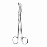 Curved Serrated Surgical Scissors