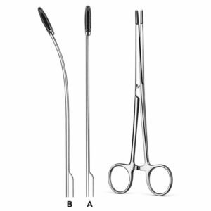 Curved Tip Sponge Forceps