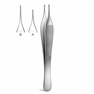 Grooved Tip Tissue Forceps