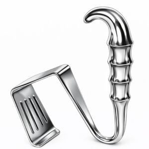 Ribbed Handle Surgical Retractor