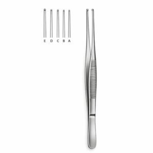 Rounded Tip Tissue Forceps