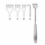 Six Prong Surgical Retractor