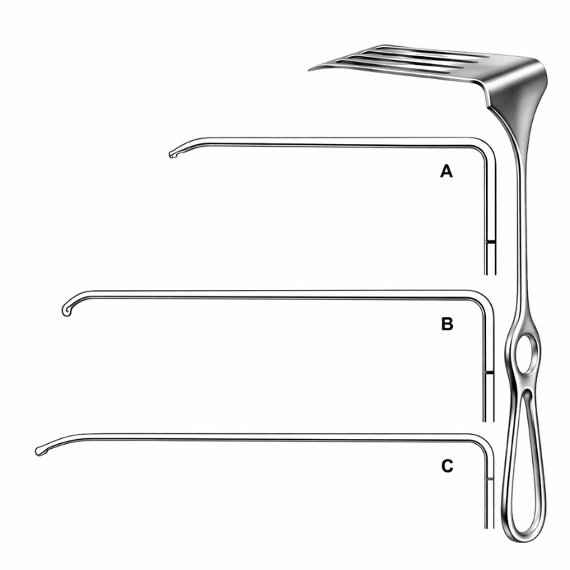 Slotted Blade Surgical Retractor Slotted Blade Surgical Retractor