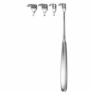 Triple Prong Surgical Retractor